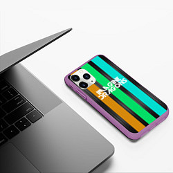 Чехол iPhone 11 Pro матовый Imagine Dragons: Evolve Lines, цвет: 3D-фиолетовый — фото 2