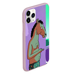 Чехол iPhone 11 Pro матовый BoJack, цвет: 3D-розовый — фото 2