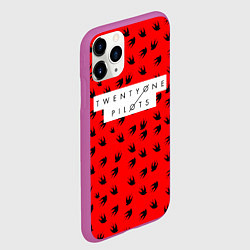 Чехол iPhone 11 Pro матовый 21 Pilots: Red Style, цвет: 3D-фиолетовый — фото 2