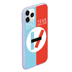 Чехол iPhone 11 Pro матовый 21 Pilots: Peace & Fear, цвет: 3D-светло-сиреневый — фото 2
