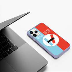 Чехол iPhone 11 Pro матовый 21 Pilots: Peace & Fear, цвет: 3D-светло-сиреневый — фото 2