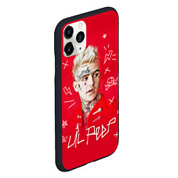 Чехол iPhone 11 Pro матовый Lil Peep: Red Style, цвет: 3D-черный — фото 2