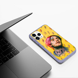 Чехол iPhone 11 Pro матовый Thunder Lil Peep, цвет: 3D-светло-сиреневый — фото 2