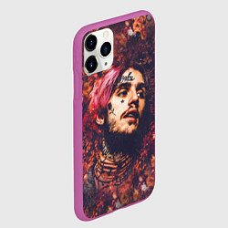 Чехол iPhone 11 Pro матовый Lil Peep: Cry baby, цвет: 3D-фиолетовый — фото 2