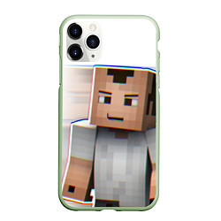 Чехол iPhone 11 Pro матовый Minecraft: White Creeper