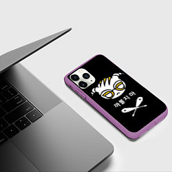 Чехол iPhone 11 Pro матовый Rainbow Six Siege: Dokkaebi, цвет: 3D-фиолетовый — фото 2