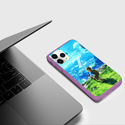 Чехол iPhone 11 Pro матовый Z-Link, цвет: 3D-фиолетовый — фото 2
