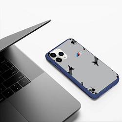 Чехол iPhone 11 Pro матовый BMW 2018 M Sport Creative, цвет: 3D-тёмно-синий — фото 2