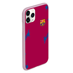 Чехол iPhone 11 Pro матовый FC Barcelona: Purple Original, цвет: 3D-розовый — фото 2