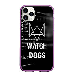 Чехол iPhone 11 Pro матовый Watch Dogs: Hacker, цвет: 3D-фиолетовый