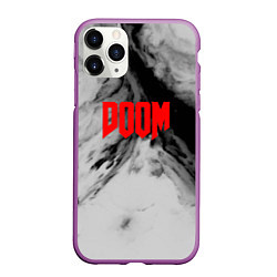 Чехол iPhone 11 Pro матовый DOOM: Gray Fog, цвет: 3D-фиолетовый