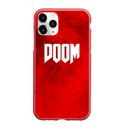 Чехол iPhone 11 Pro матовый DOOM: Marsian Blood, цвет: 3D-красный