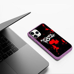 Чехол iPhone 11 Pro матовый My Chemical Romance, цвет: 3D-фиолетовый — фото 2