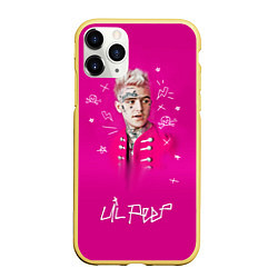 Чехол iPhone 11 Pro матовый Lil Peep: Pink Light, цвет: 3D-желтый