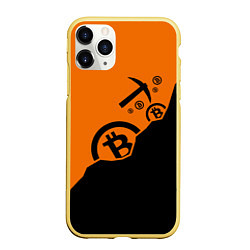 Чехол iPhone 11 Pro матовый Bitcoin Mining