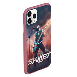 Чехол iPhone 11 Pro матовый Skillet: John Cooper, цвет: 3D-малиновый — фото 2