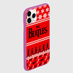 Чехол iPhone 11 Pro матовый The Beatles: New Year, цвет: 3D-фиолетовый — фото 2
