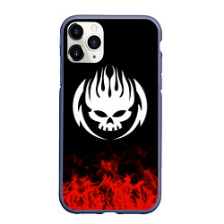 Чехол iPhone 11 Pro матовый The Offspring: Red Flame, цвет: 3D-серый