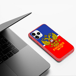 Чехол iPhone 11 Pro матовый Хоккеист Виктор, цвет: 3D-красный — фото 2