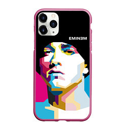 Чехол iPhone 11 Pro матовый Eminem Poly Art