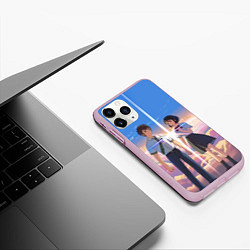 Чехол iPhone 11 Pro матовый Your Name, цвет: 3D-розовый — фото 2