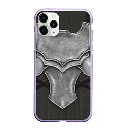 Чехол iPhone 11 Pro матовый Рыцарь в доспехах, цвет: 3D-светло-сиреневый
