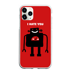 Чехол iPhone 11 Pro матовый I hate you