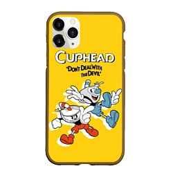 Чехол iPhone 11 Pro матовый Cuphead: Don't deal with the Devil