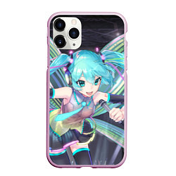 Чехол iPhone 11 Pro матовый Vocaloid, цвет: 3D-розовый