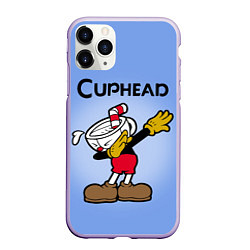 Чехол iPhone 11 Pro матовый Cuphead Dab, цвет: 3D-светло-сиреневый