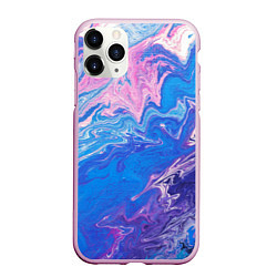 Чехол iPhone 11 Pro матовый Tie-Dye Blue & Violet