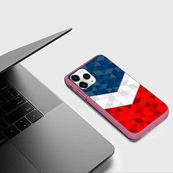 Чехол iPhone 11 Pro матовый Форма России, цвет: 3D-малиновый — фото 2