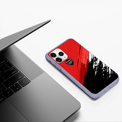 Чехол iPhone 11 Pro матовый FC Arsenal: Original, цвет: 3D-светло-сиреневый — фото 2