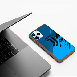 Чехол iPhone 11 Pro матовый FC Juventus: Abstract style, цвет: 3D-коричневый — фото 2