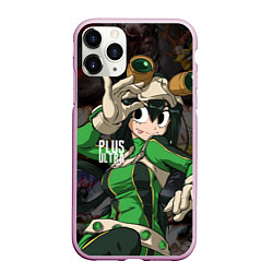 Чехол iPhone 11 Pro матовый My Hero Academia в очках, цвет: 3D-розовый