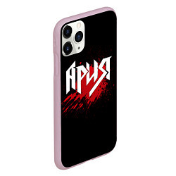 Чехол iPhone 11 Pro матовый Ария, цвет: 3D-розовый — фото 2