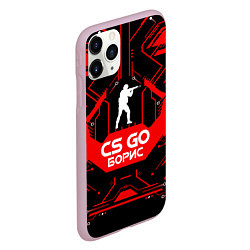 Чехол iPhone 11 Pro матовый CS:GO - Борис, цвет: 3D-розовый — фото 2