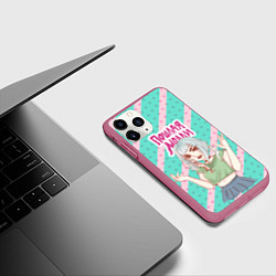 Чехол iPhone 11 Pro матовый Пошлая Молли, цвет: 3D-малиновый — фото 2