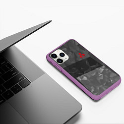Чехол iPhone 11 Pro матовый MITSUBISHI SPORT, цвет: 3D-фиолетовый — фото 2