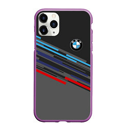 Чехол iPhone 11 Pro матовый BMW BRAND COLOR, цвет: 3D-фиолетовый