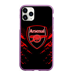 Чехол iPhone 11 Pro матовый Arsenal FC: Sport Fashion, цвет: 3D-фиолетовый