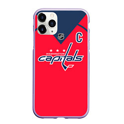 Чехол iPhone 11 Pro матовый Washington Capitals: Ovechkin Red, цвет: 3D-светло-сиреневый