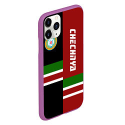 Чехол iPhone 11 Pro матовый Chechnya, Russia, цвет: 3D-фиолетовый — фото 2