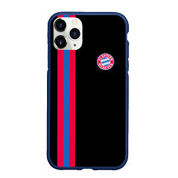 Чехол iPhone 11 Pro матовый FC Bayern Munchen: Pink Line