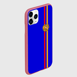 Чехол iPhone 11 Pro матовый Армения, цвет: 3D-малиновый — фото 2