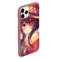 Чехол iPhone 11 Pro матовый KonoSuba, цвет: 3D-малиновый — фото 2