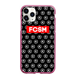 Чехол iPhone 11 Pro матовый FCSM Supreme, цвет: 3D-малиновый