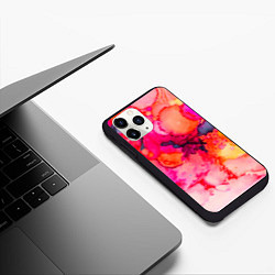 Чехол iPhone 11 Pro матовый Весенние краски, цвет: 3D-черный — фото 2