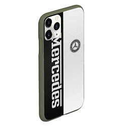 Чехол iPhone 11 Pro матовый Mercedes B&W, цвет: 3D-темно-зеленый — фото 2