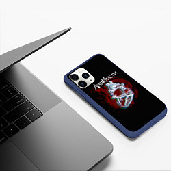 Чехол iPhone 11 Pro матовый Агата Кристи, цвет: 3D-тёмно-синий — фото 2